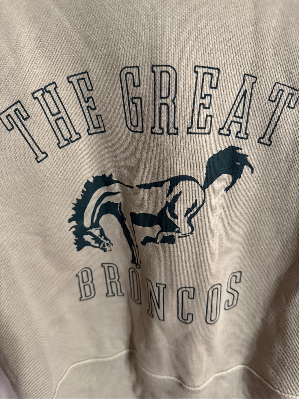 The Great. The League The Great Broncos Sweatshirt SZ 3/ Large - Picture 3 of 6